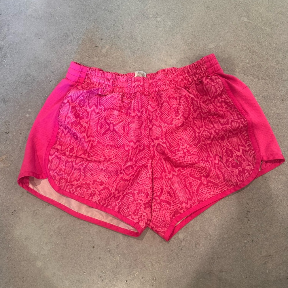 Danskin Now Vibrant Pink Snake Print Athletic Shorts